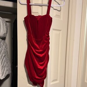 Elegant Red Women's Intimate Dress